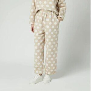 L.F. Markey Jameson Quilted Polka Dot Trousers, Tan, Size 12